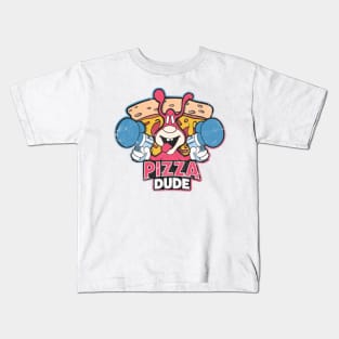 Retro Pizza Dude Kids T-Shirt